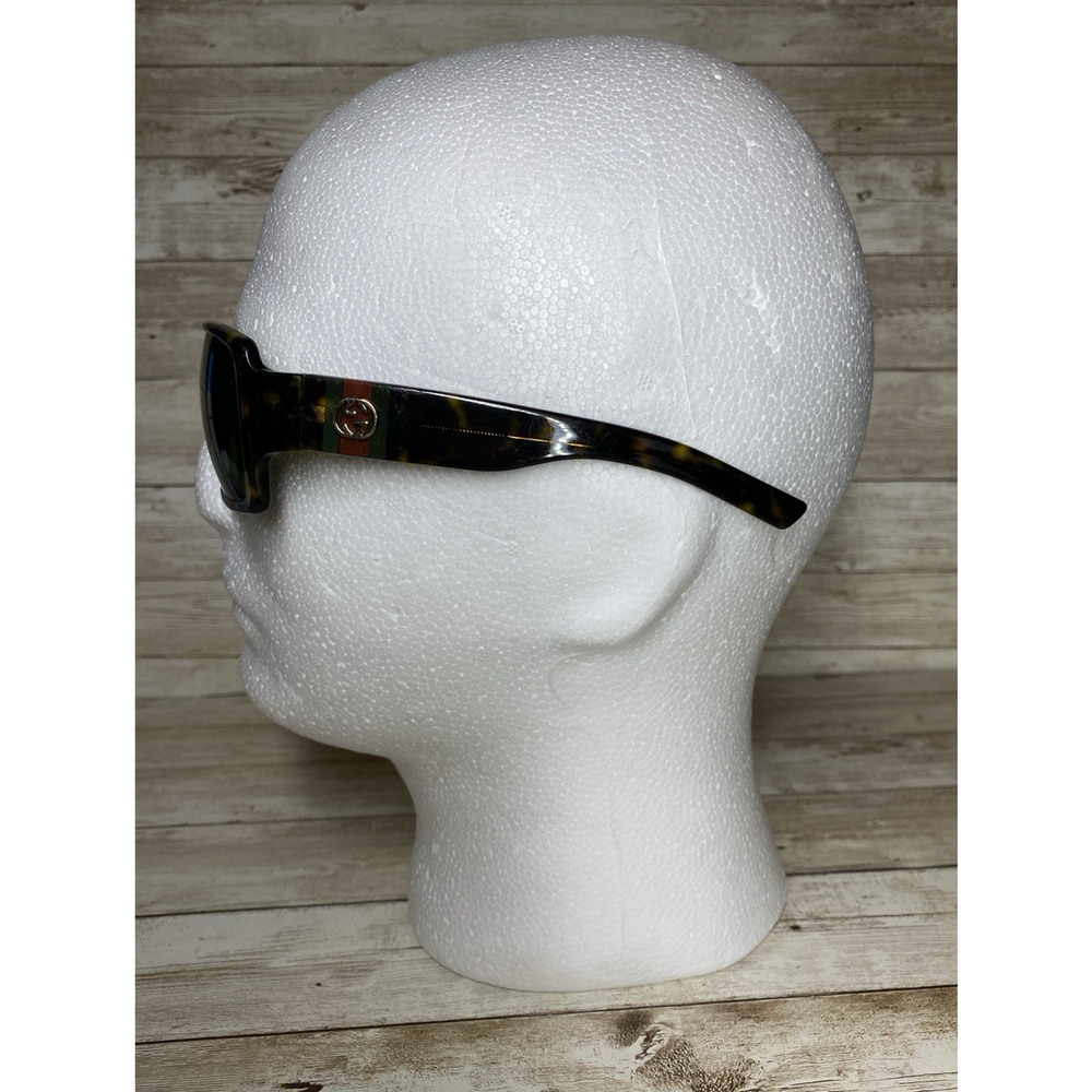 Gucci Sunglasses Unisex GG 2563/S Brown Tortoise Green Lens Italy Vintage - Picture 2 of 16
